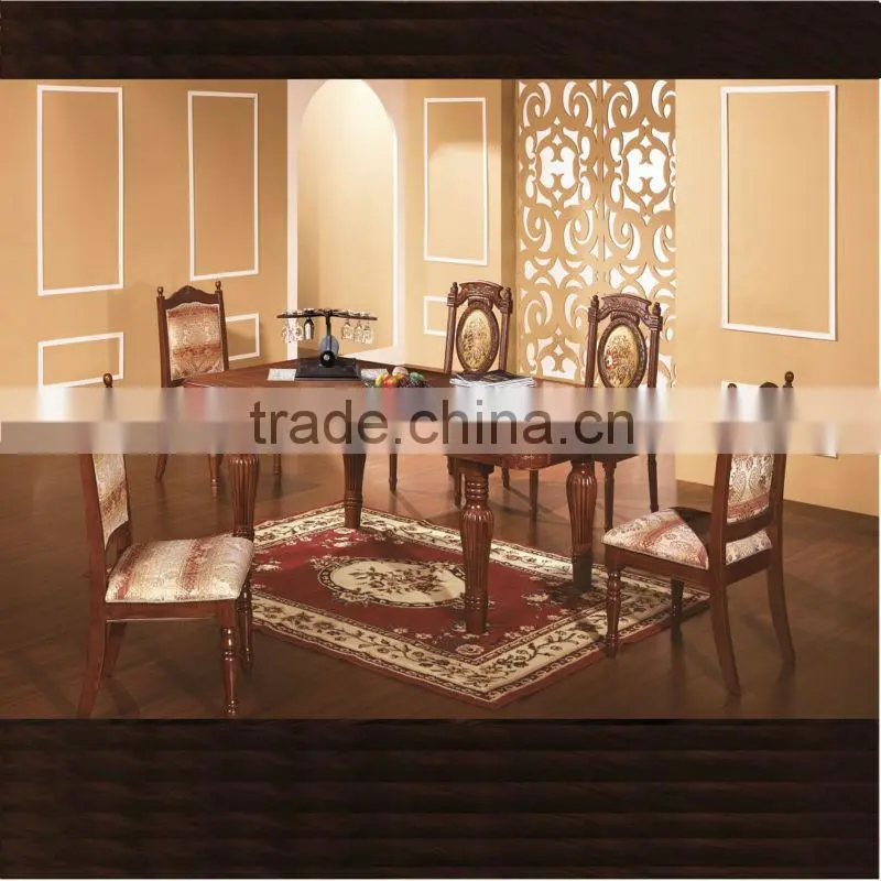Classical wood dinning set,european style dining room furniture set