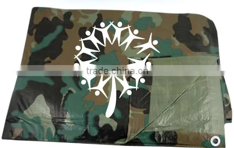 Camouflage waterproof tarps PE tarpaulin