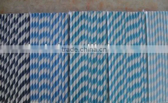 Vintage-inspired striped paper straws
