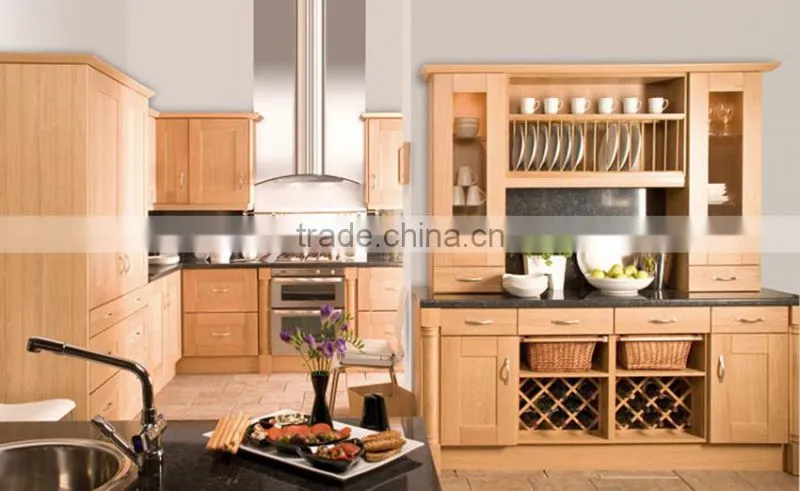 Fashionable Design Contemporary solid wood Kitchen Cabinet,kitchen cabinet with wheels
