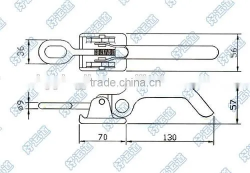 03210 Trailer steel toggle latch, tool box fastener,wooden box catches