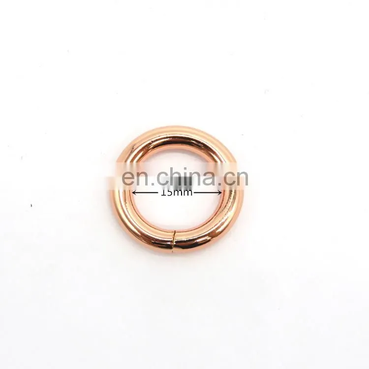 Rose Gold Iron Round Ring For Handbag