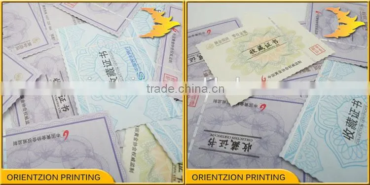Security Label, Security Card, Product Certificate.