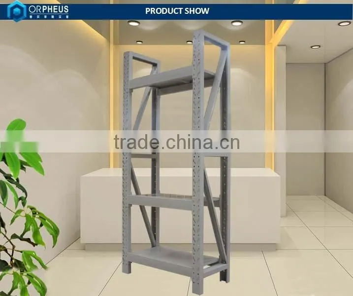 Garment Factory metal racking estante metalico steel storage shelving supermarket warehouse storage shelf with 3 tiers