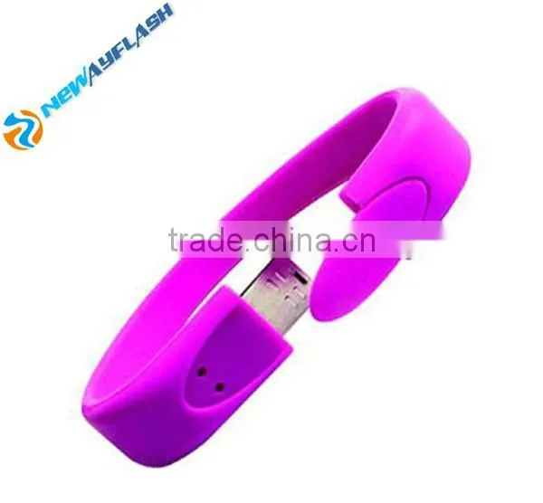 Cheap silicone usb flash drive bracelets