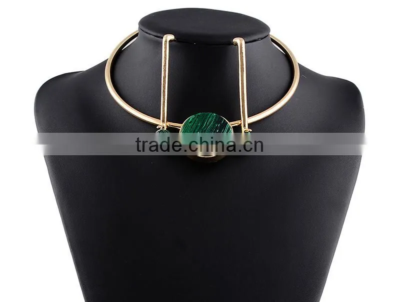 Fashion Jewelry Vintage Resin National Style Simple Women Necklace Set