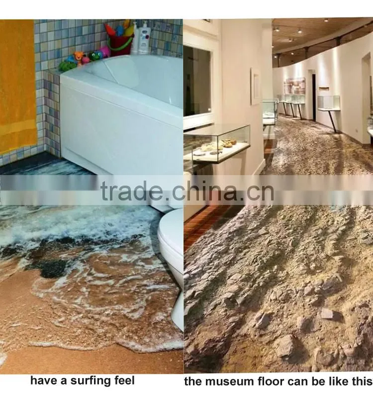 new beach 3d design ceramic floor bathroom tile