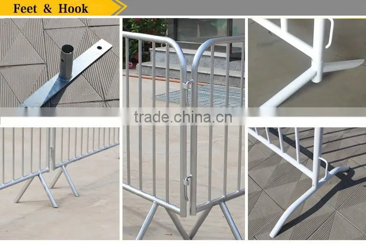 Hot galvanized event crowd control barrier