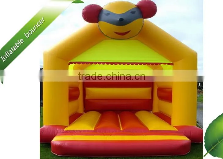 PVC cute person kids inflatable bouncy castles for rent