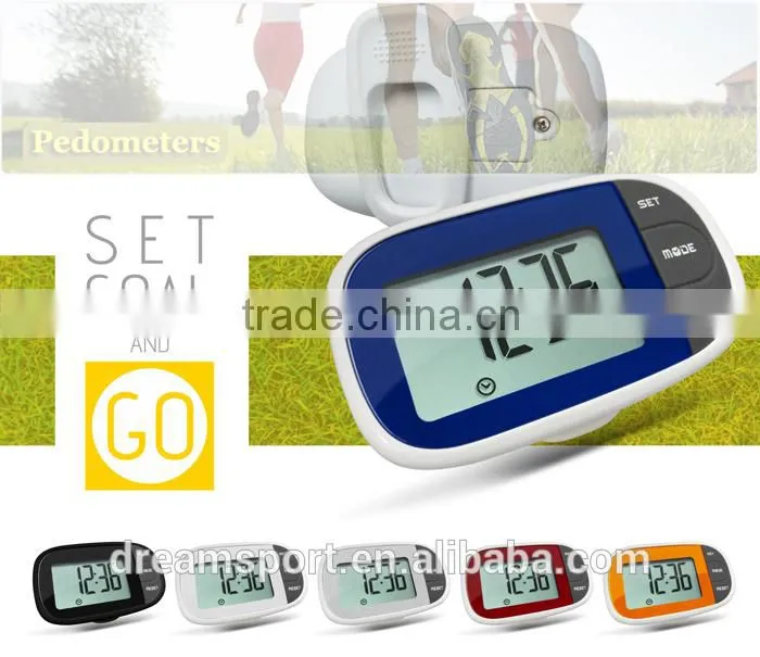 OEM Digital manual use pedometerr with step counter