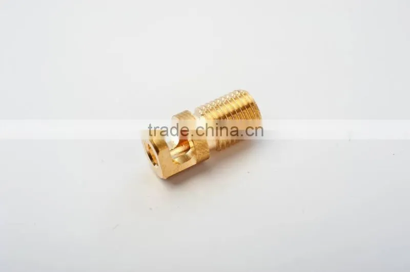 Side half-opened brass screws