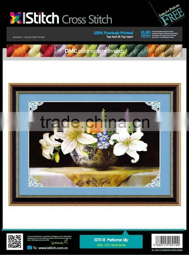 2014 DIY handcraft clock cross stitch
