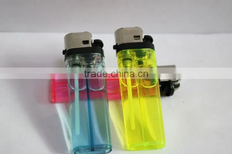 Cheap price transparent color flint disposable lighter