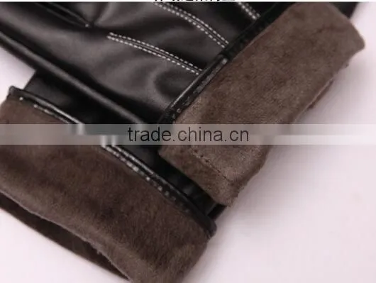Leather Touch Screen Gloves , Use Device While Keeping Hands Warm ,Full Finger gloves