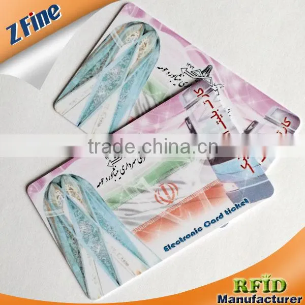 cmyk gold embossing pvc business card with icd