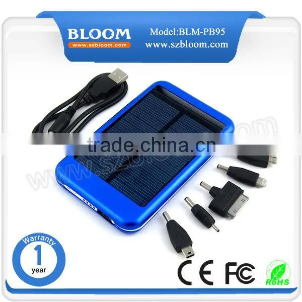 2015 stylish hot selling solar power bank full 5000mah good looking power bank in Shenzhen