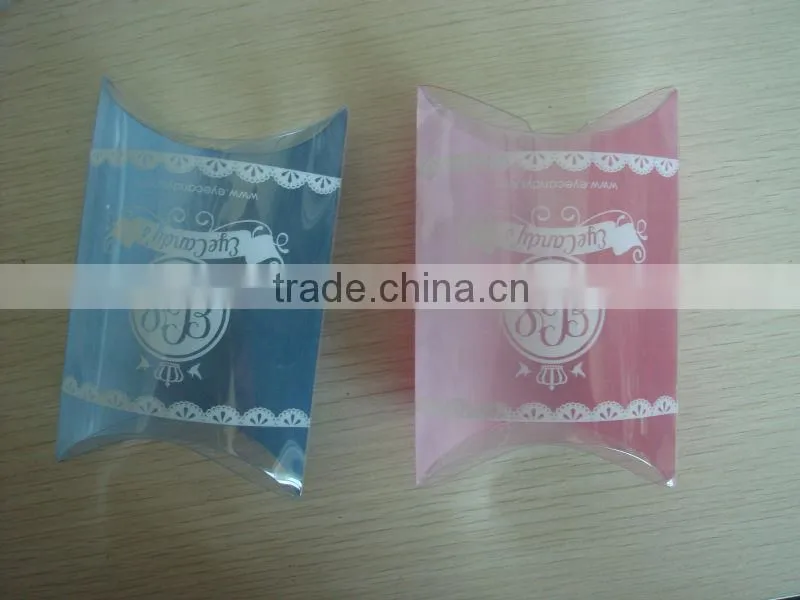 PVC pillow packaging clear custom plastic pvc package box