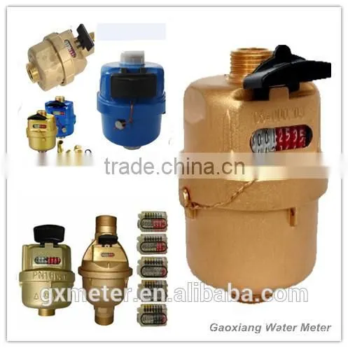 positive displacement water meter brass body