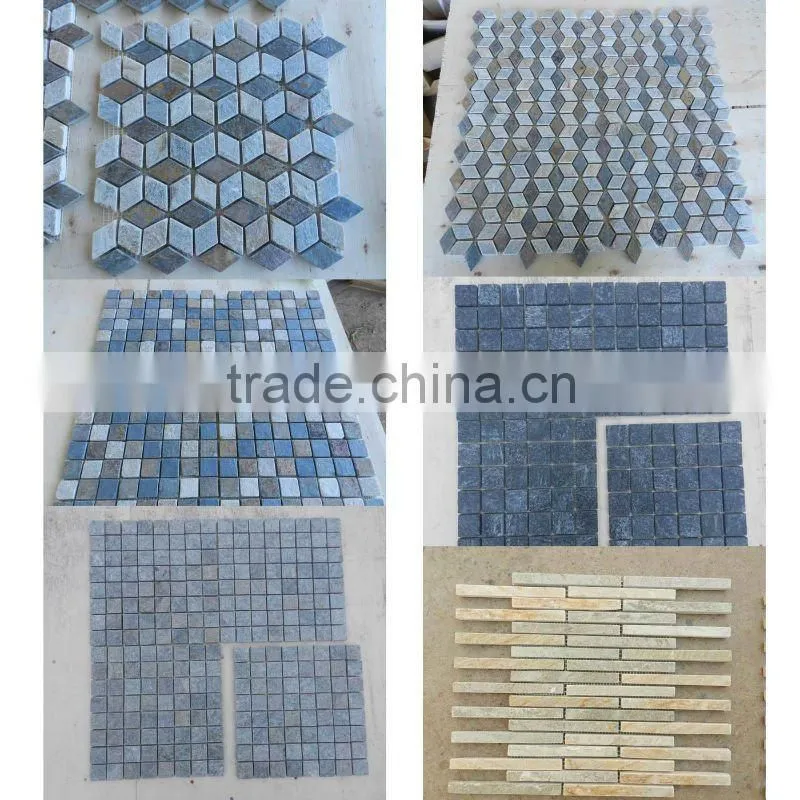 cheap colored marble mosaic swimming pool tile
