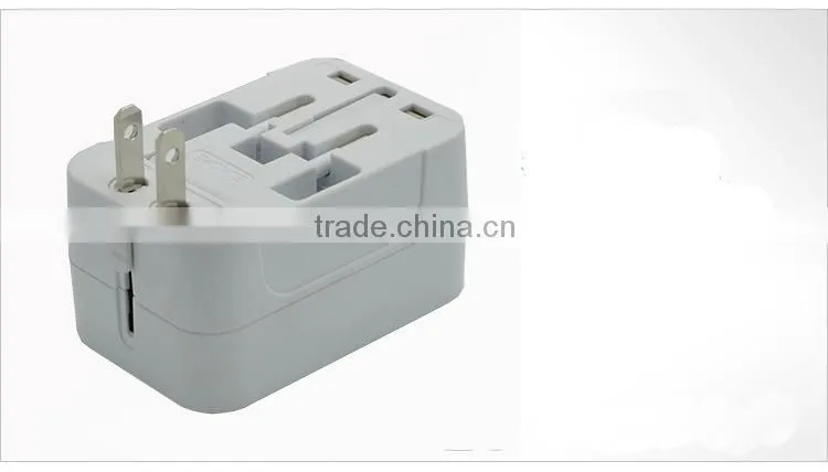 Hot Selling Universal 2.1A Dual USB Travel Charger EU, UK, USA, AUST Stander Multifunction USB Adapter