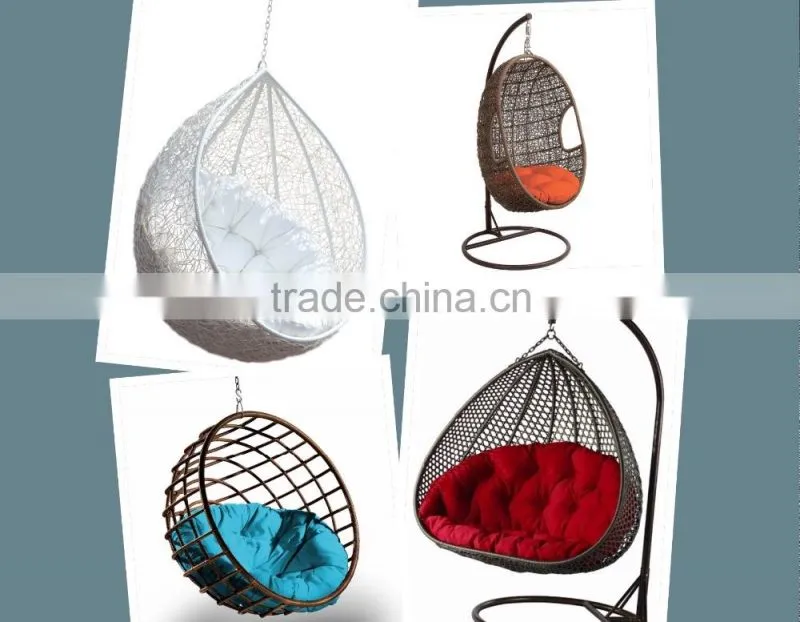 Pear shape bali rattan furniture egg hanging chairs for outdoor garden or patio time-FN4121