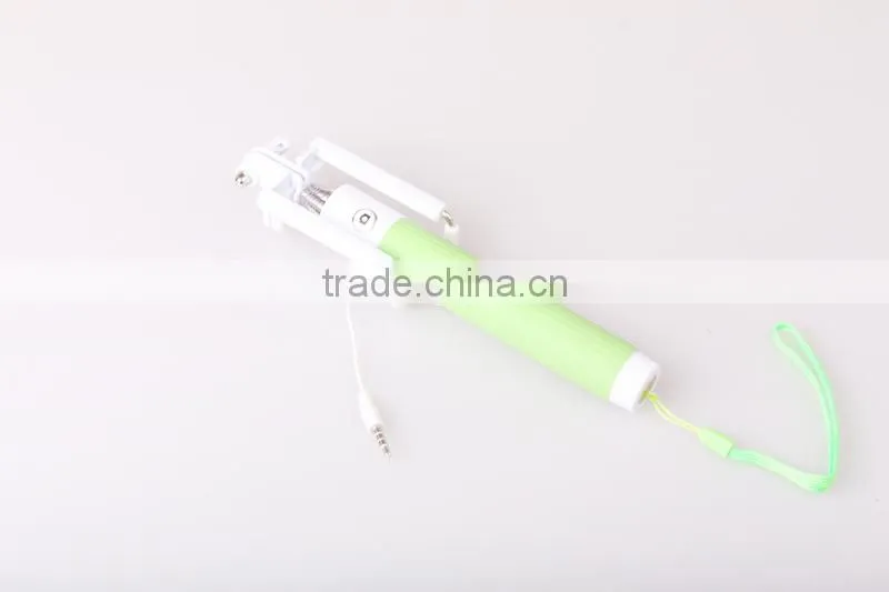 Beautiful super mini wholesale selfie stick monopod with 3.5mm jack cable