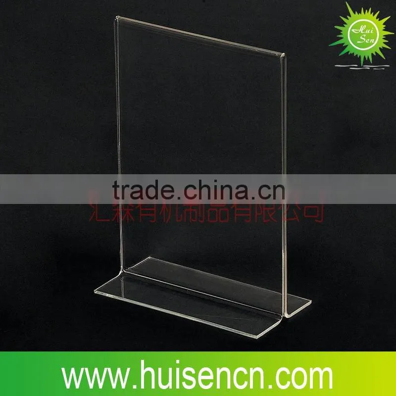 Acrylic table tent holder for menu and counter display