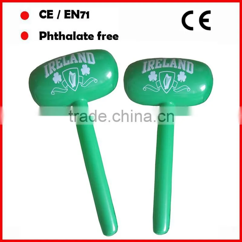 Hot products PVC inflatable small hammers toys with sound for kids