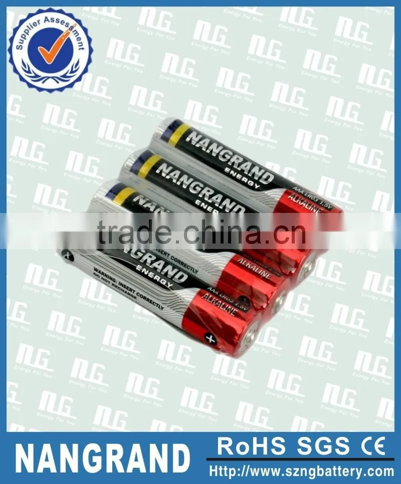 Hot selling 7# alkaline battery aaa size
