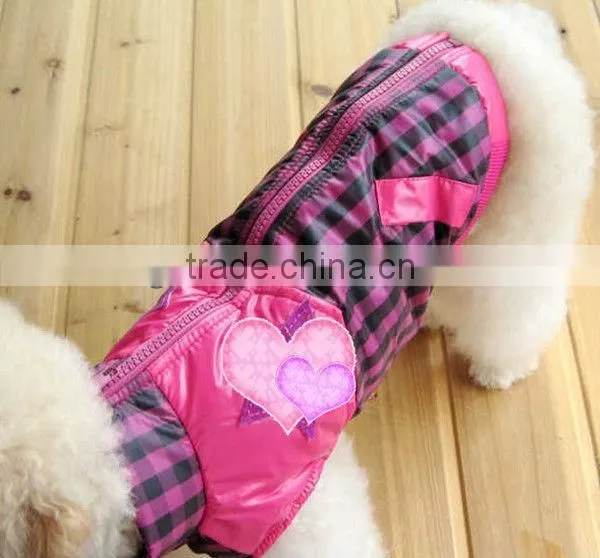 winter padded pet clothes