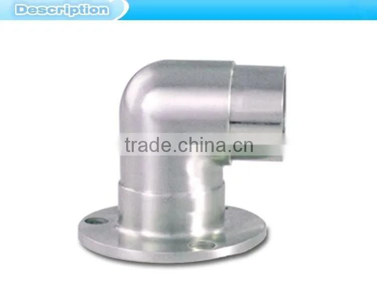 90 degree handrail floor flange/stainless steel handrail floor flange FR-25