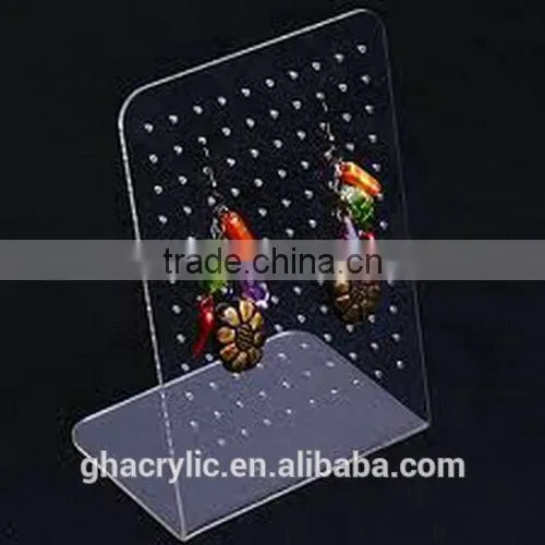 GH-RZ356 2014 hot sale Elegant and fashionable earring display,Plastic Acrylic Earring Display