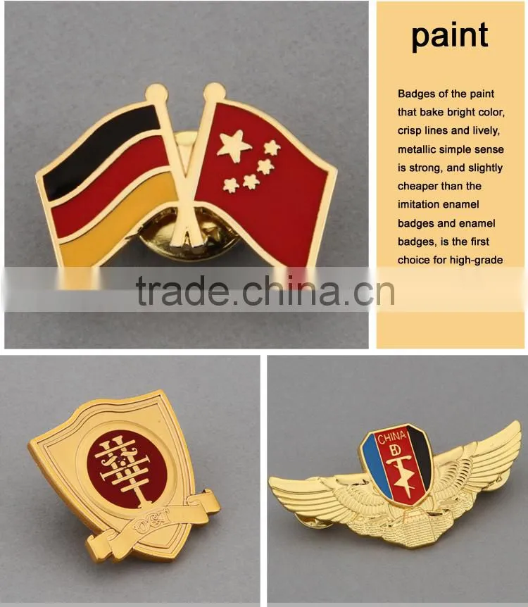 Professional metal sheriff star badge with CE certificate