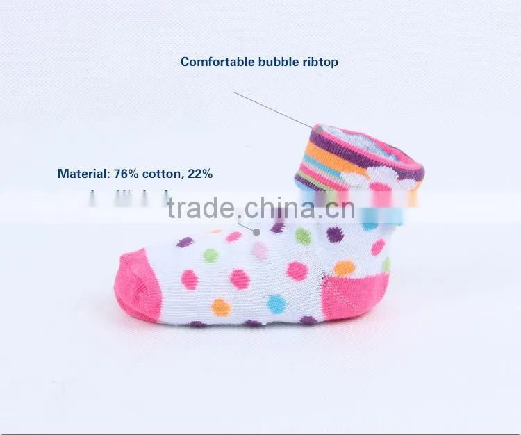 Cute infant and baby socks wholesale custom baby socks dot socks