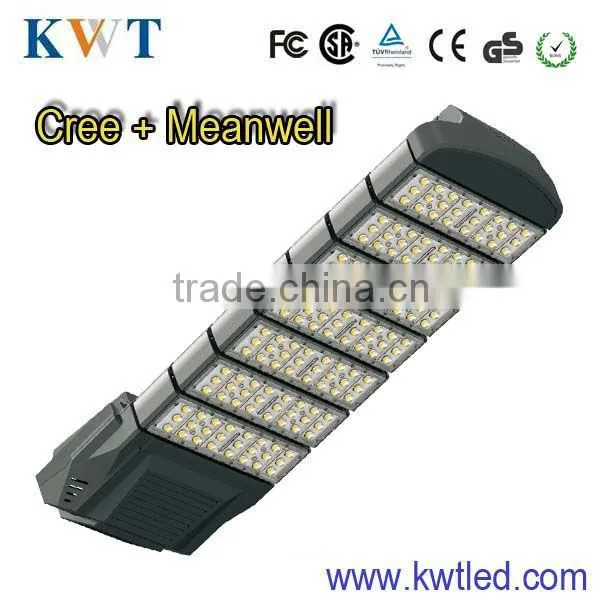 cob led street light with cree chip+MW driver 3 years guarranty road lamp