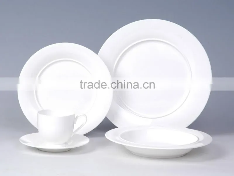 20pcs white porcelain dinner set