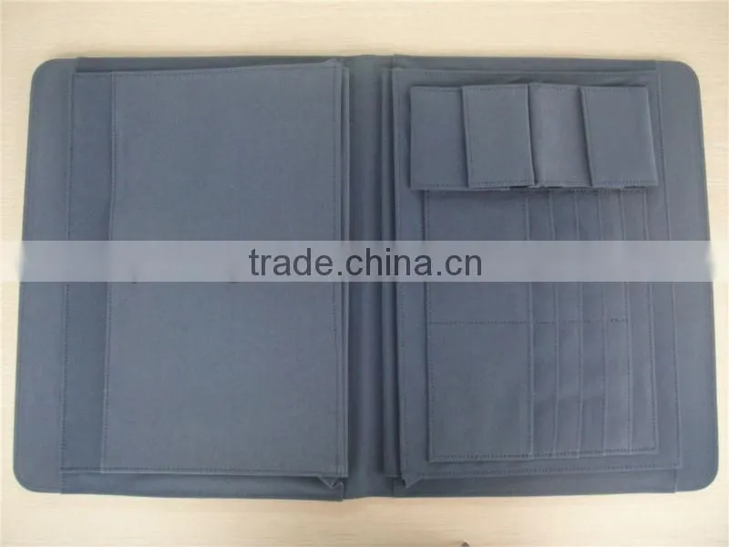 Top sell pu leather folder leather file folder ISO 9001:2008