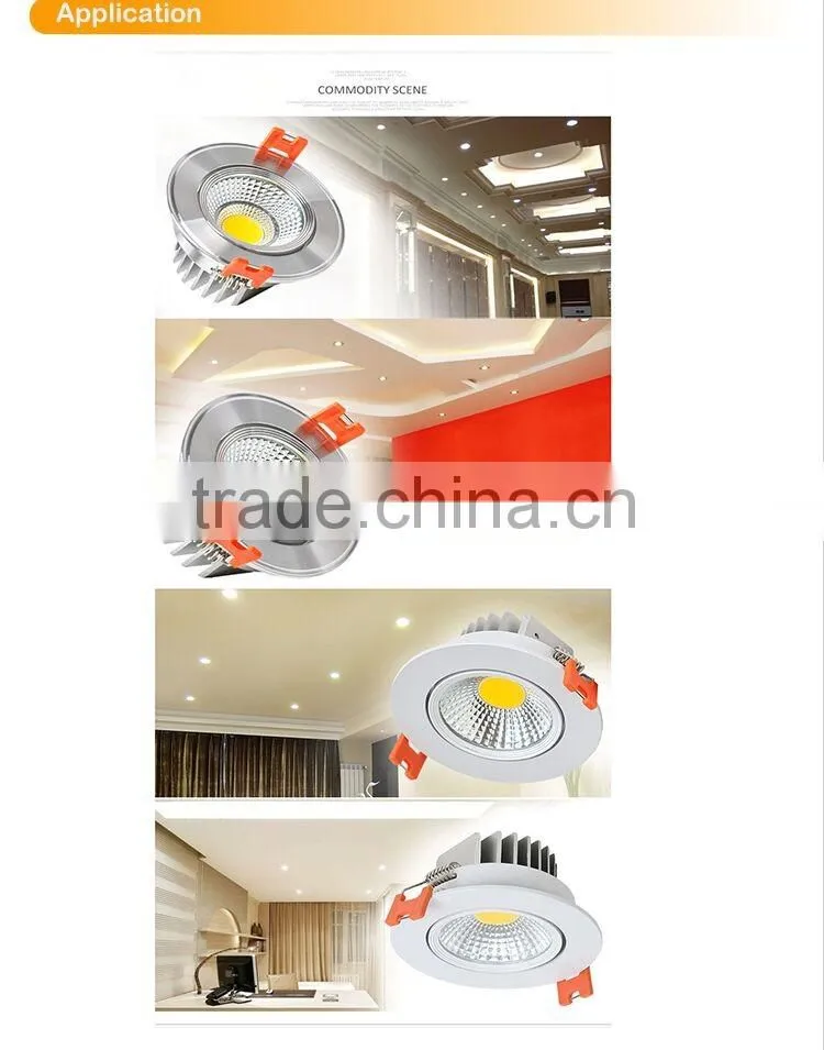 2016 New Small Power 5W Adjustable LED Recessed COB Downlight