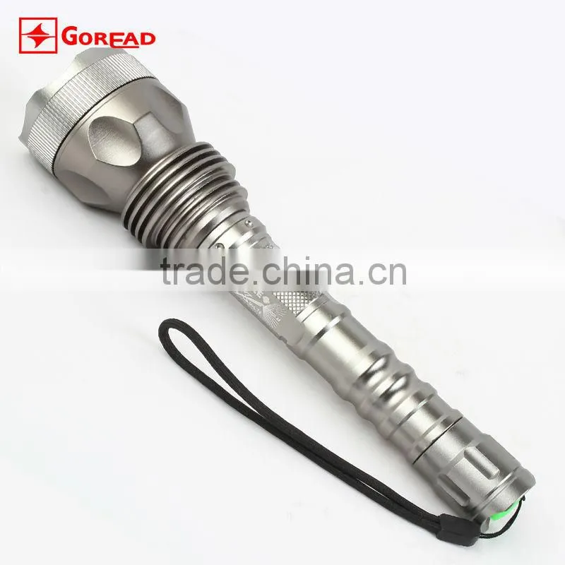 GOREAD Y9 High bright rechargeable tactical 10W XML T6 LED flashlight