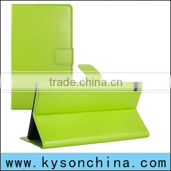Green leather wallet case for google nexus 7 2nd