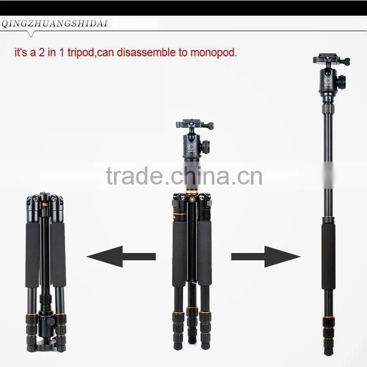 Portable BEIKE Q-999S safety aluminum Camera Tripod Monnopod