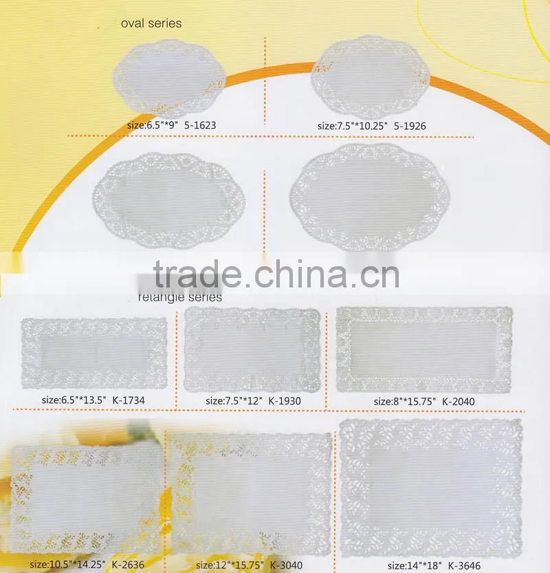 Laser cut cup cake wrapper paper doilies 4.5" round paper doily