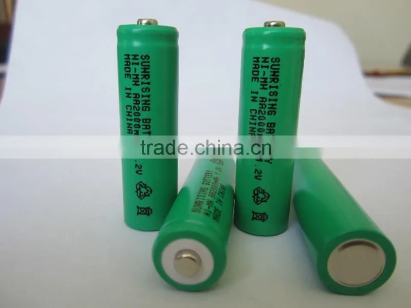 1.2v NI-MH AA300mAh rechargeable battery