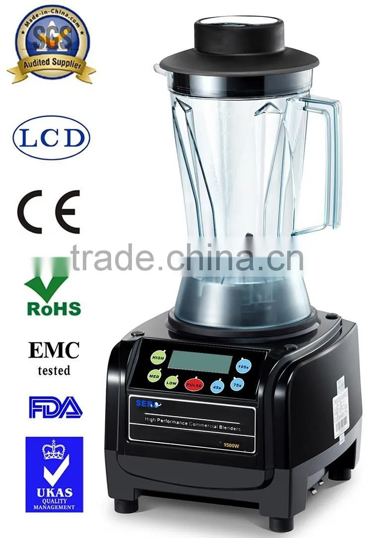 Commercial Ice smoothie blender with sound cover/Heavy Duty Blender/Ice crusher