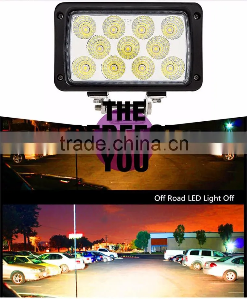 Bright 33w 12v Automobile Car Accessory 4x4 LED Headlight rectangle LED Work Light for offroad ATV UTV