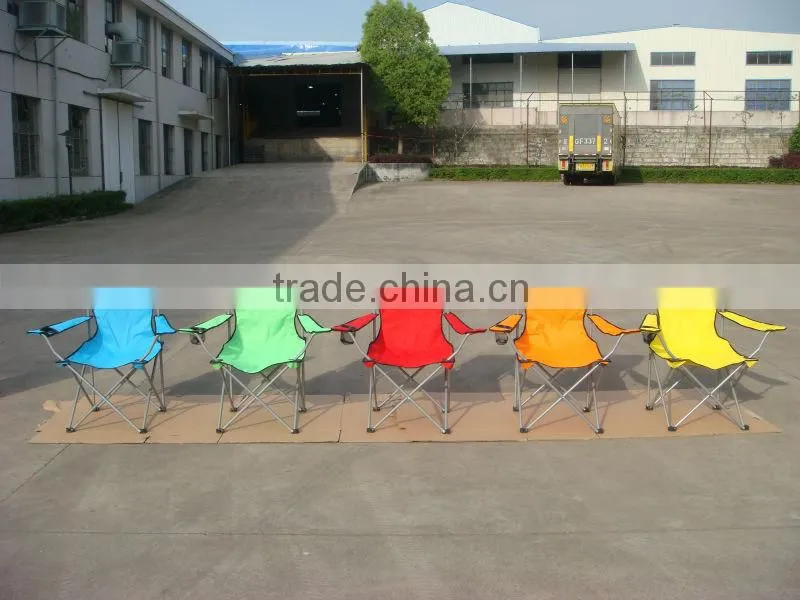 Handy Carry Ployester Outdoor Folding Chair With Drink Holder