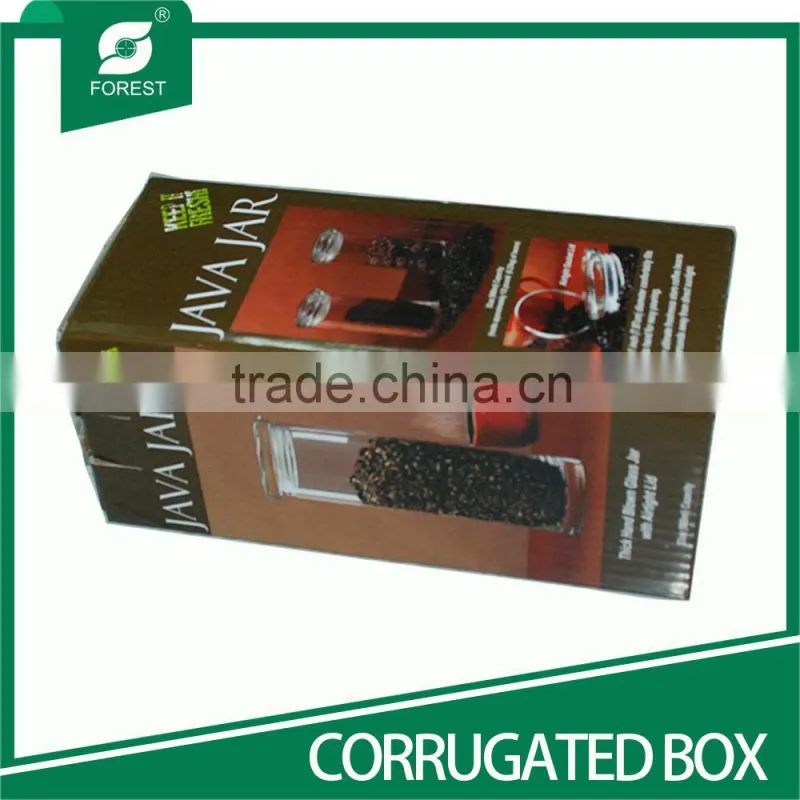 SHANGHAI SUPPLIER CORRUGATED BIN CANNING JAR BOXES FOR BEVERAGE CARRIER