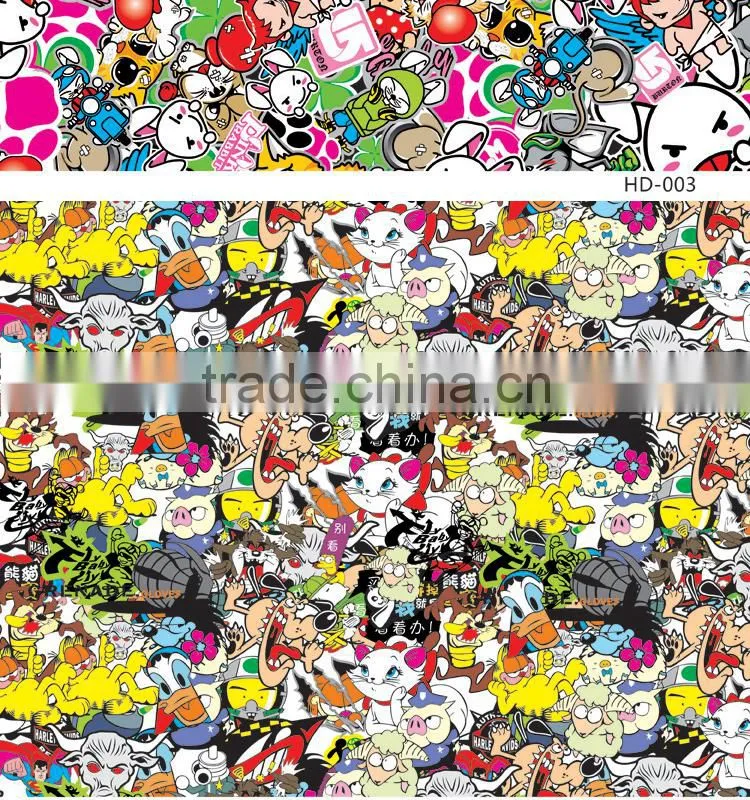 HD-004 Newest Design 1.52*30m Car Bomb Sticker Rolls For Sale