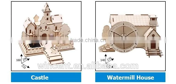 DIY Solar Powered Wooden Ferris Wheel 3D Puzzle Toys