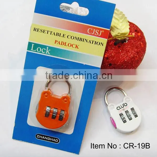 safe 3-dial resettable luggage combination lock